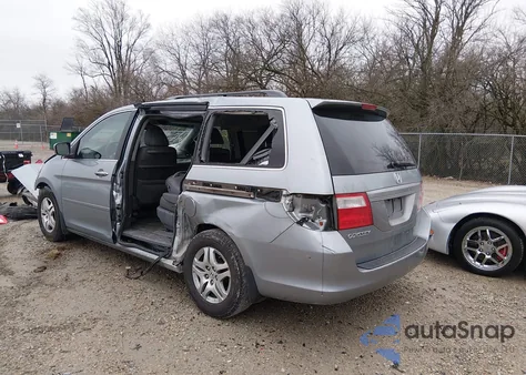 2007 Honda Odyssey Ex-L z USA, uszkodzony, nr VIN 5FNRL38627B019900